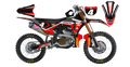 Kit déco Honda LAB4 BLACK - Motocross & Enduro personnalisable