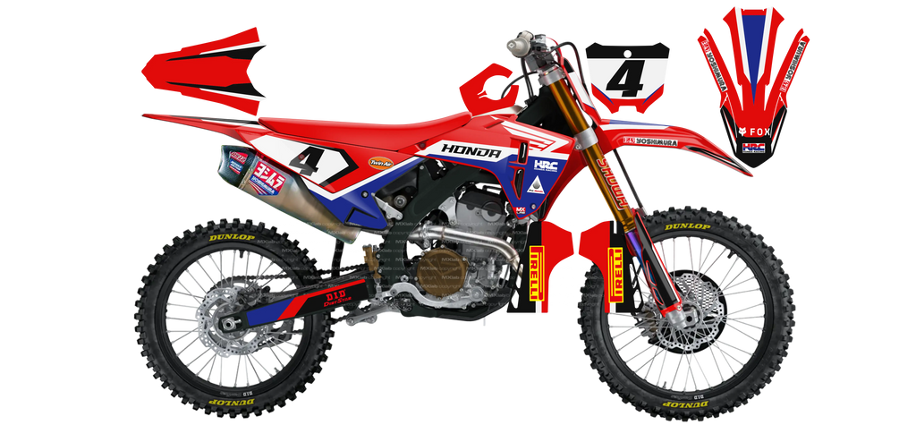 Kit déco Honda LAB4 - Motocross & Enduro personnalisable