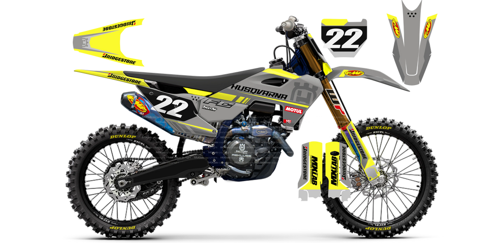 Kit déco Husqvarna LAB2 - Motocross & Enduro personnalisable