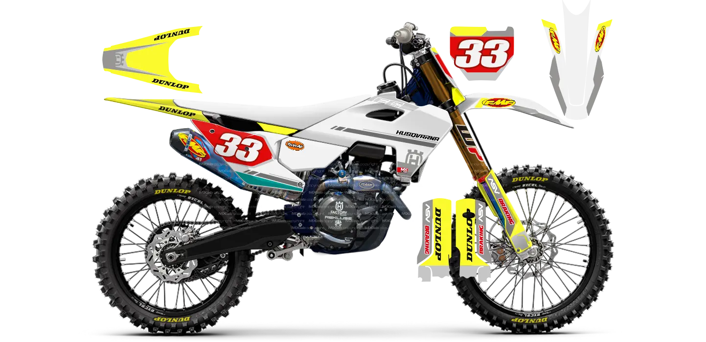 Kit déco Husqvarna LAB3 - Motocross & Enduro personnalisable