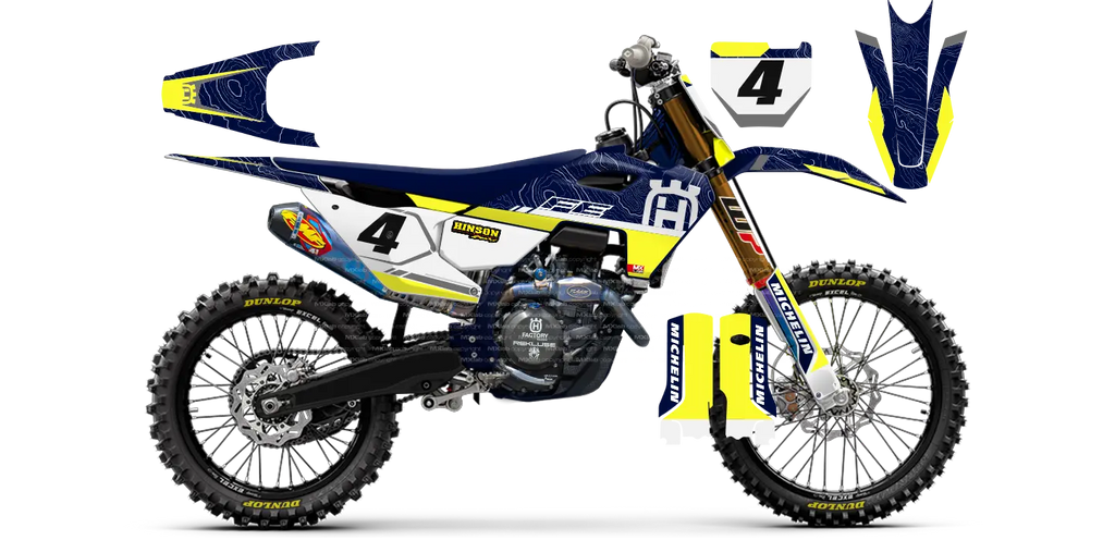 Kit déco Husqvarna LAB4 LINE - Motocross & Enduro personnalisable