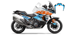 Kit déco KTM 1290 Super Adventure LAB2 BLUE - Trail personnalisable