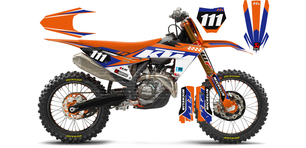 Kit déco KTM LAB1 - Motocross & Enduro personnalisable