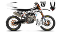 Kit déco KTM LAB1 WHITE - Motocross & Enduro personnalisable