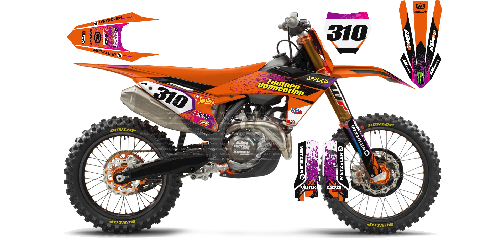 Kit déco KTM - LAB4 ORANGE