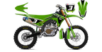 Kit déco Kawasaki LAB3 - Motocross & Enduro personnalisable