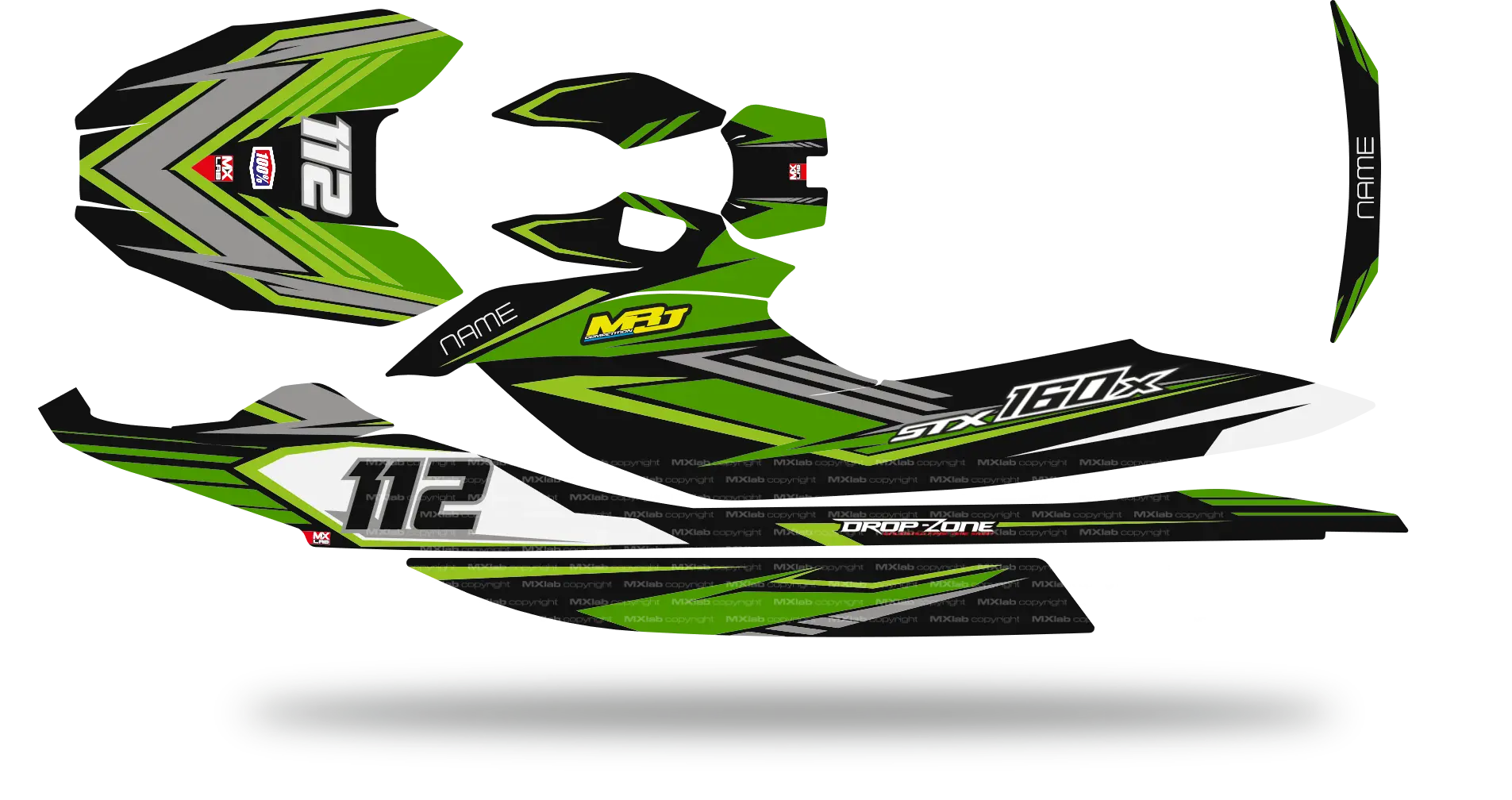 Kit déco Kawasaki STX 160 - LAB1 Kawasaki