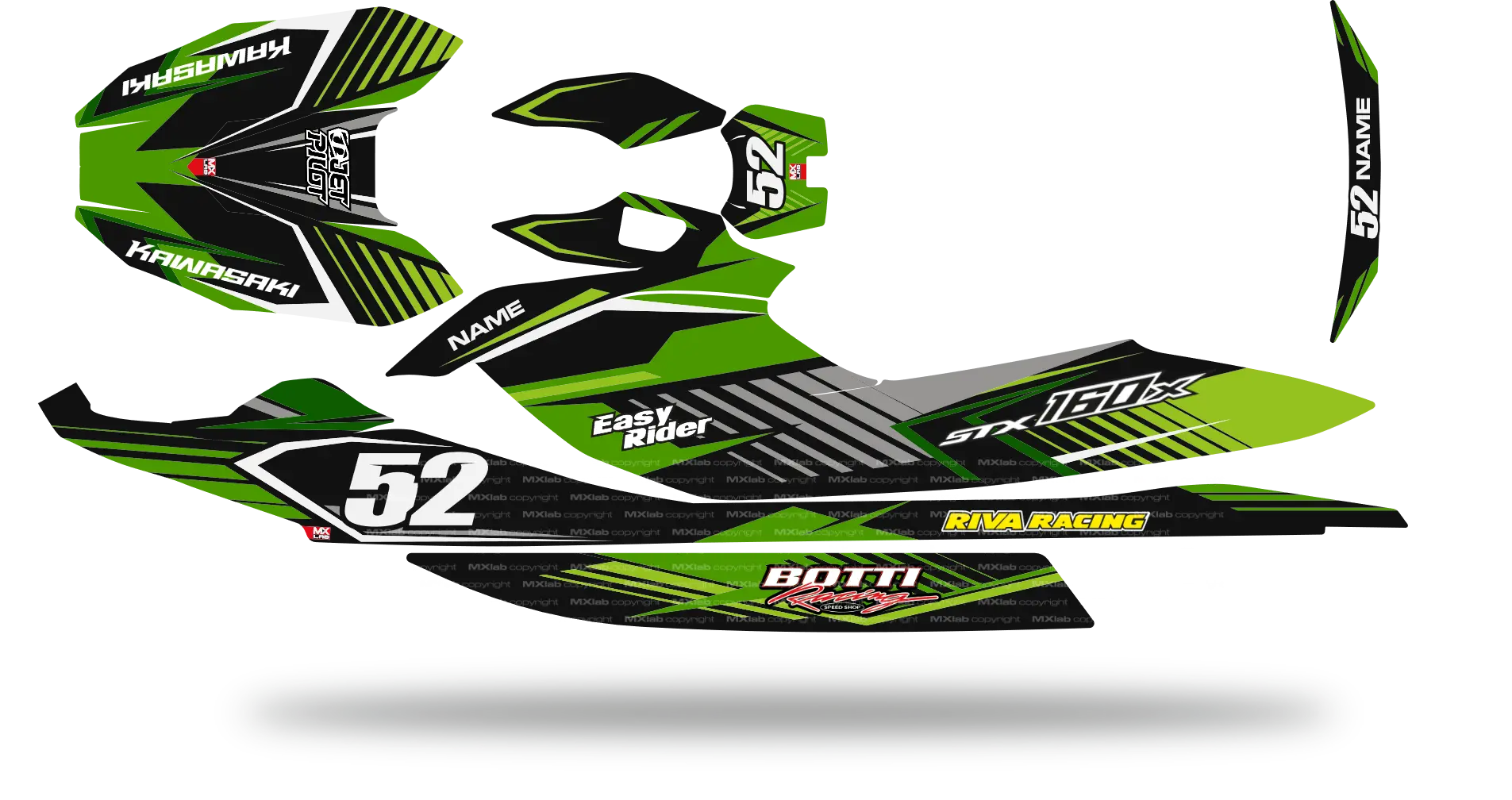 Kit déco Kawasaki STX 160 - LAB2 Kawasaki