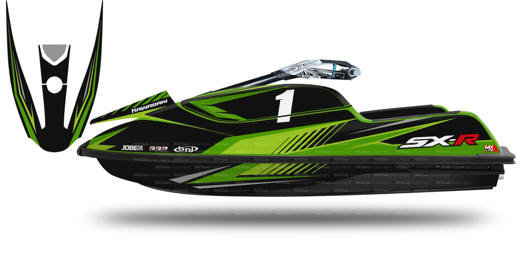Kit déco Kawasaki SXR 1500 - LAB1 GREEN Kawasaki