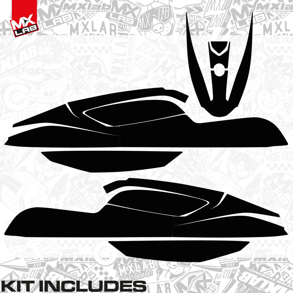 Kit déco Kawasaki SXR 1500 LAB6 à plat, toutes les pièces incluses dans la commande