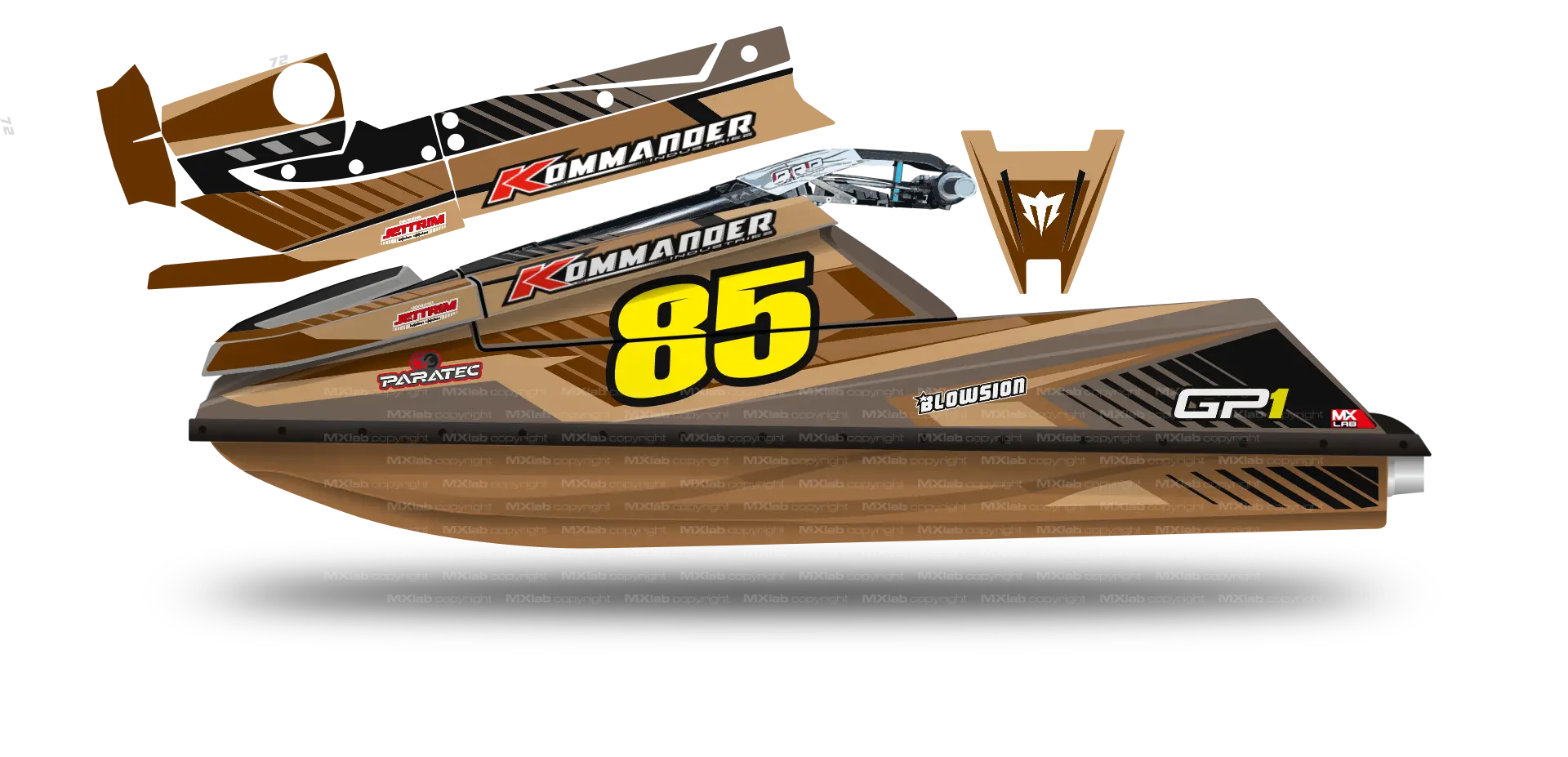 Kit déco Kommander GP1R - LAB1 Kommander
