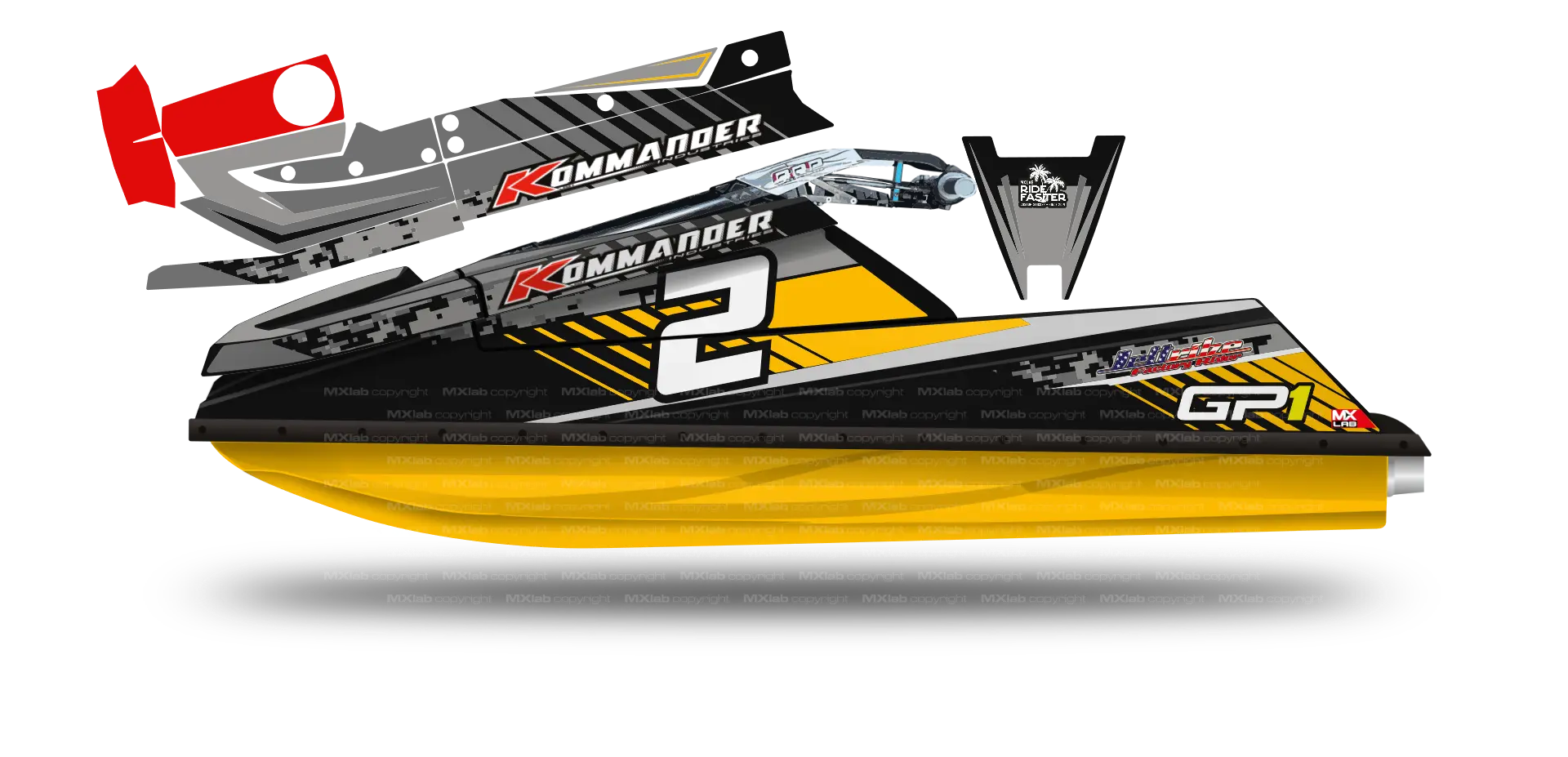 Kit déco Kommander GP1R - LAB2 Kommander