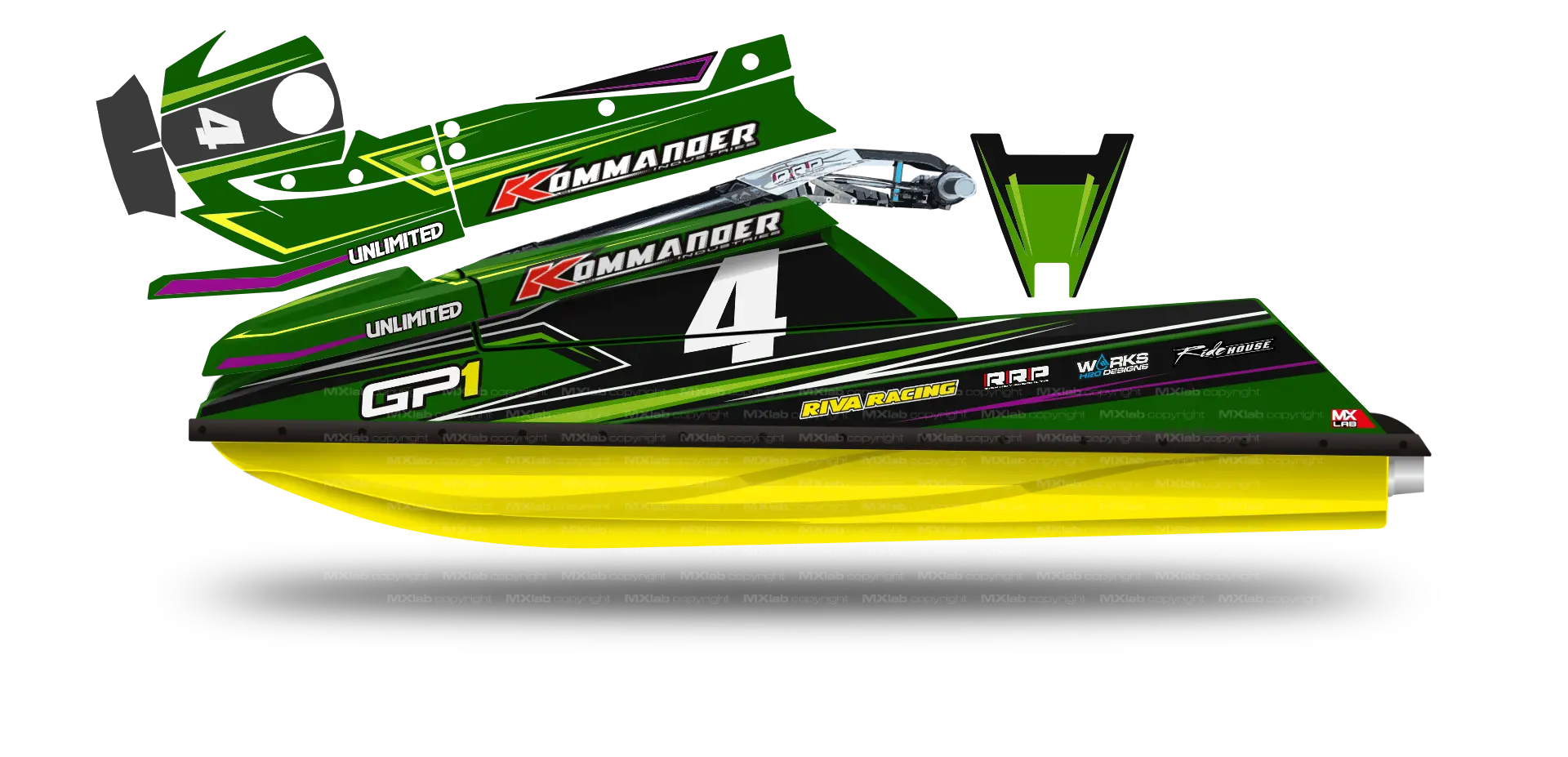 Kit déco Kommander GP1R - LAB4 Kommander