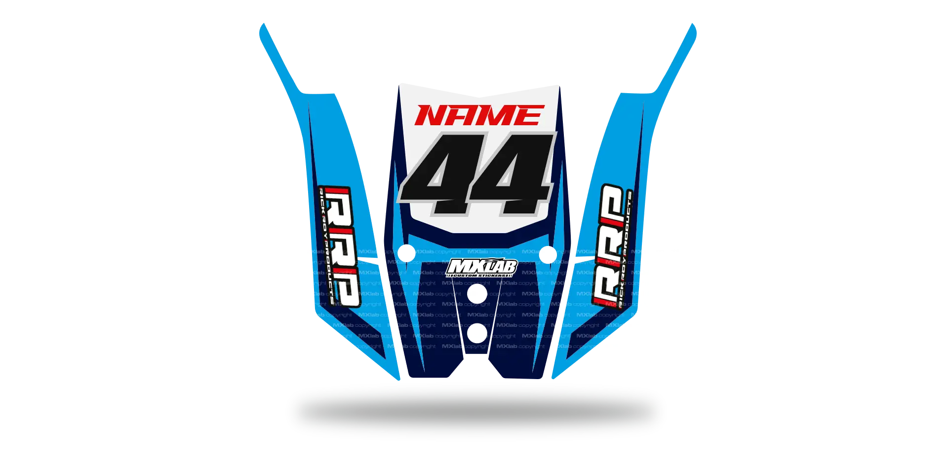 Kit déco Pad RRP ninja LAB2 Blue RRP
