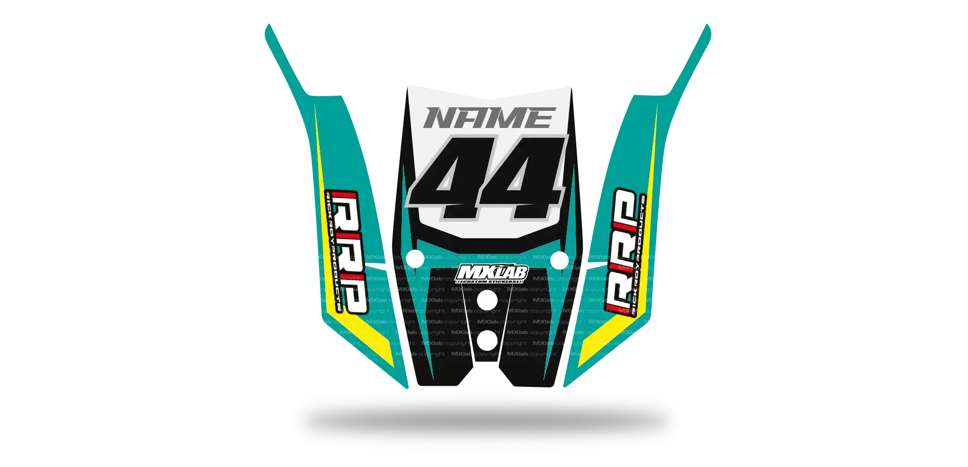 Kit déco Pad RRP ninja LAB2 Turquoise RRP