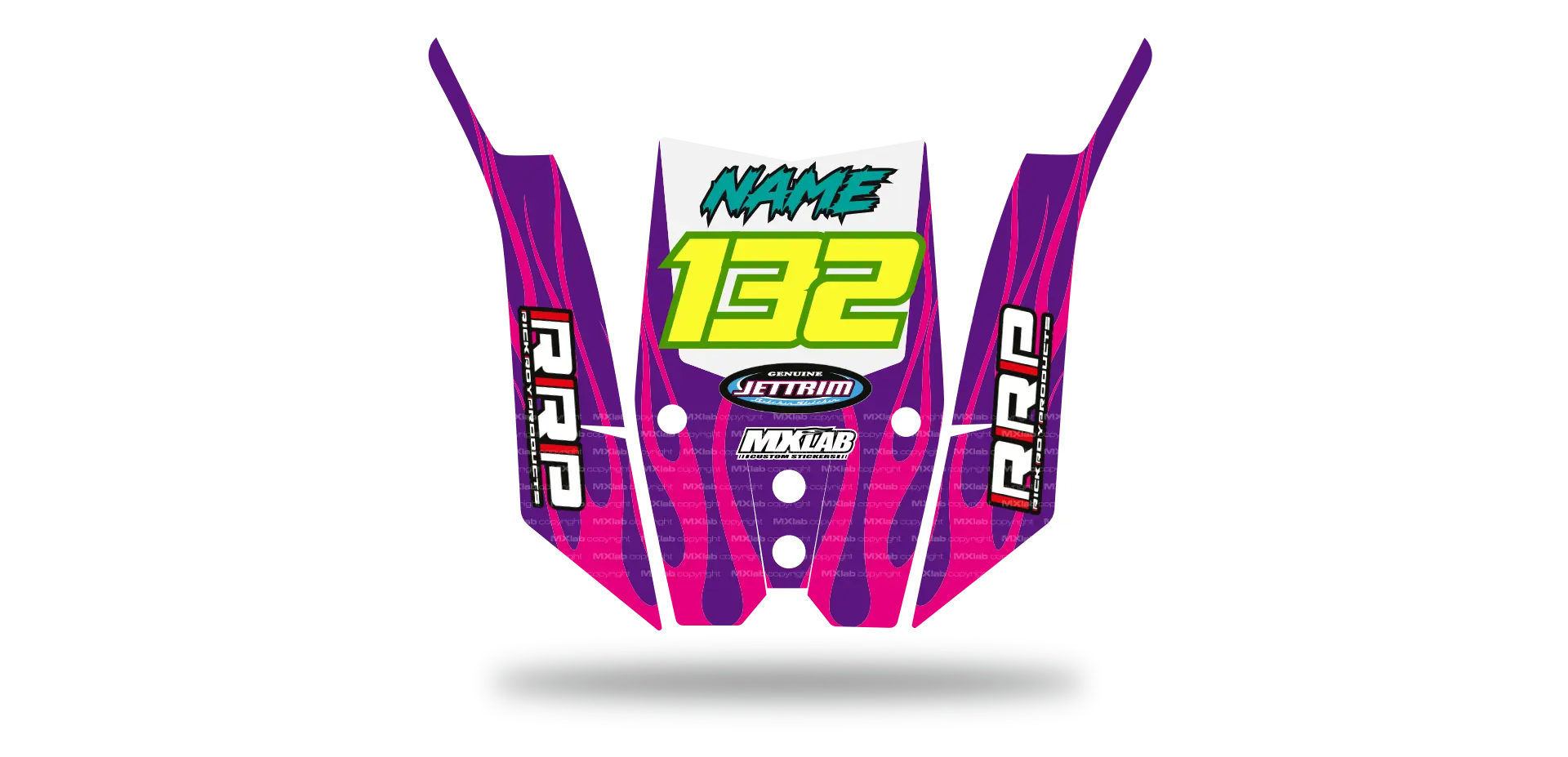 Kit déco Pad RRP ninja LAB3 Purple RRP