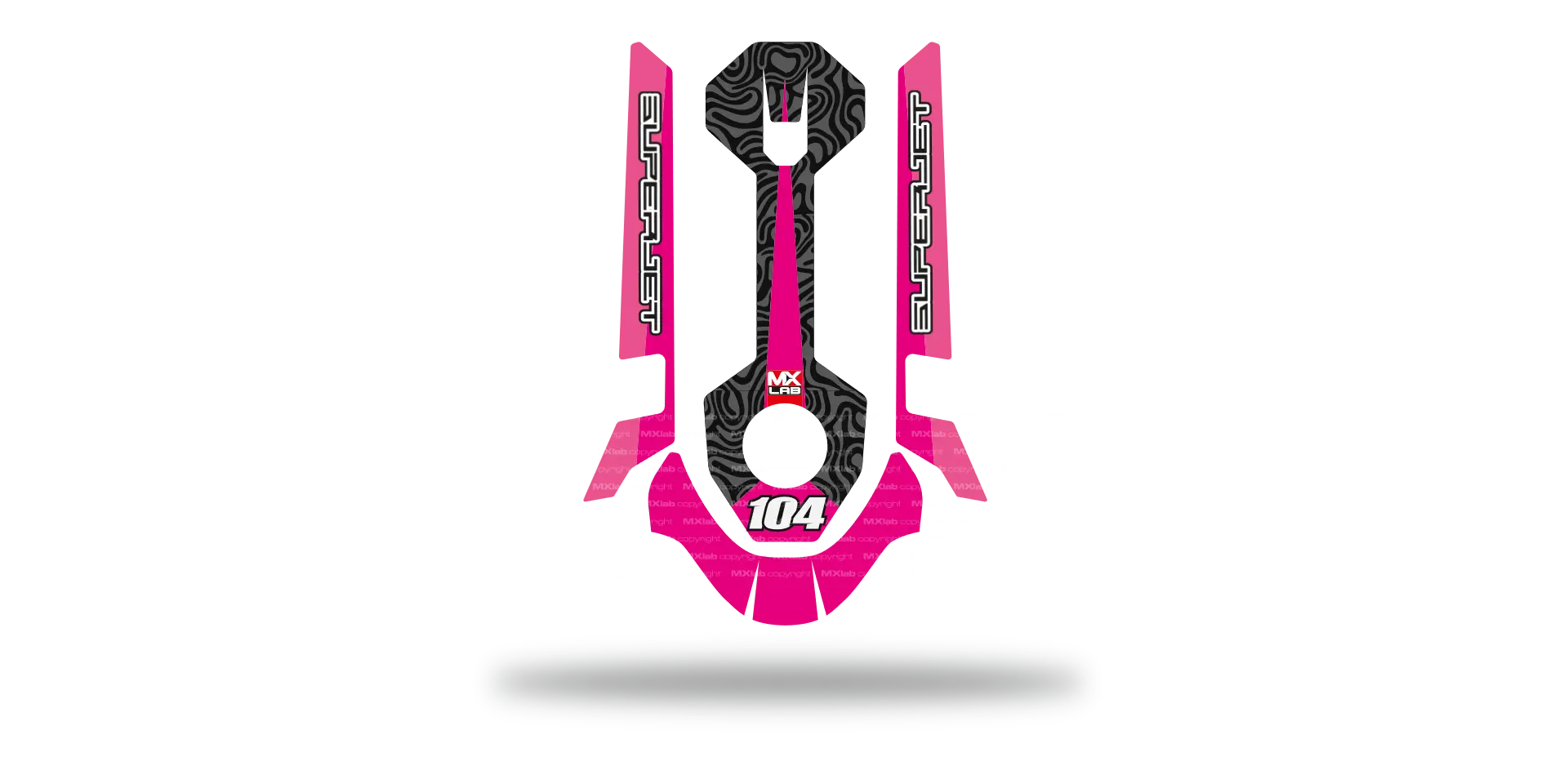 Kit déco Pad superjet TR1 LAB1 Pink Yamaha