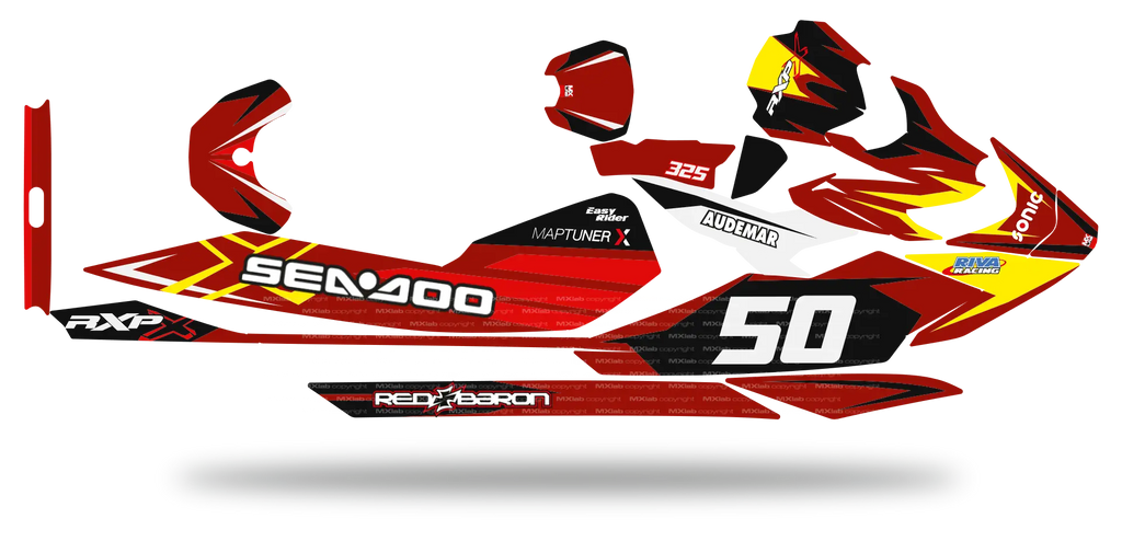 Kit déco Sea-Doo RXP-X 325 - LAB2 RED Seadoo
