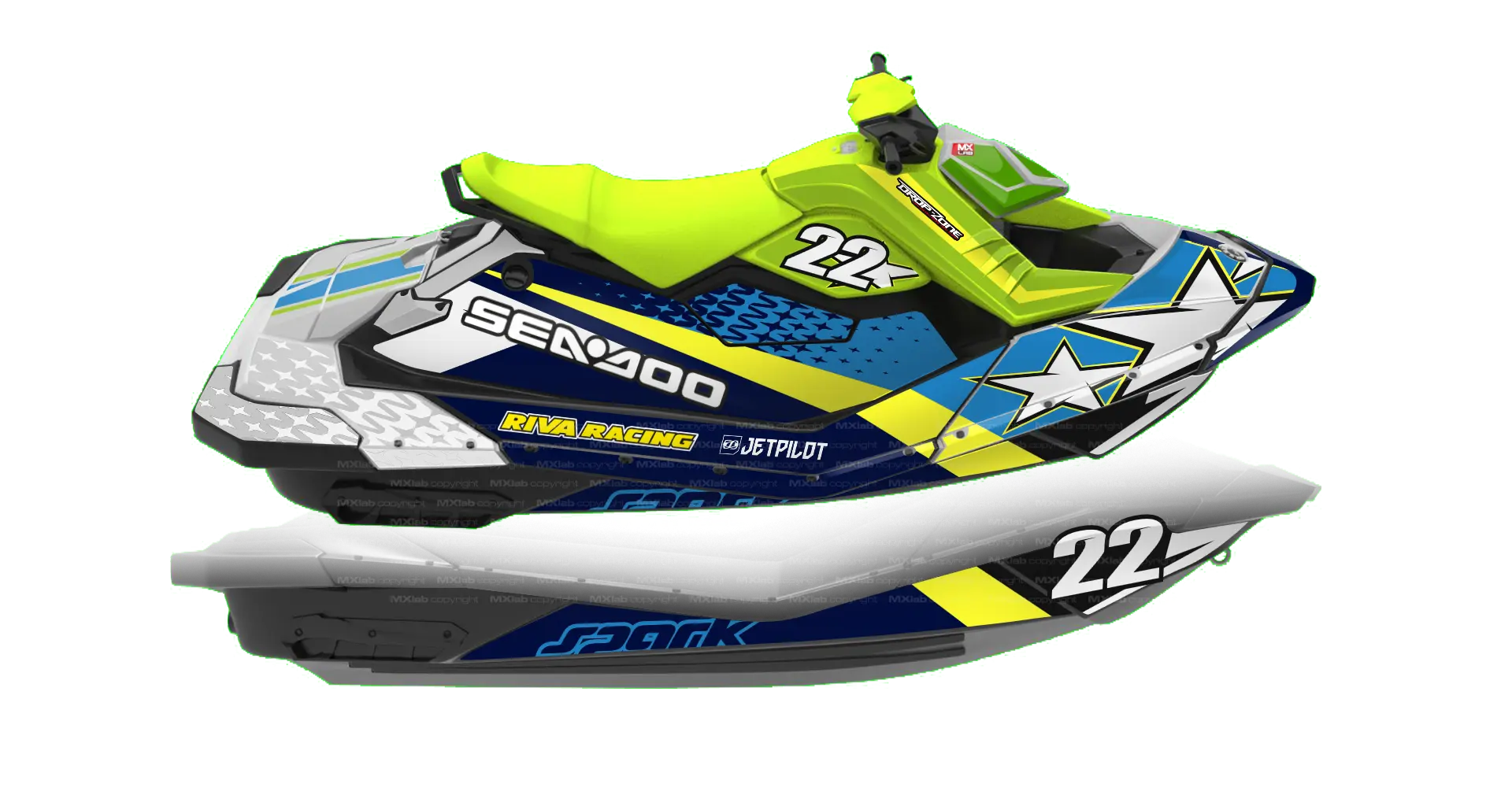 Kit déco Sea-Doo Spark 2014-23 - LAB5 Seadoo