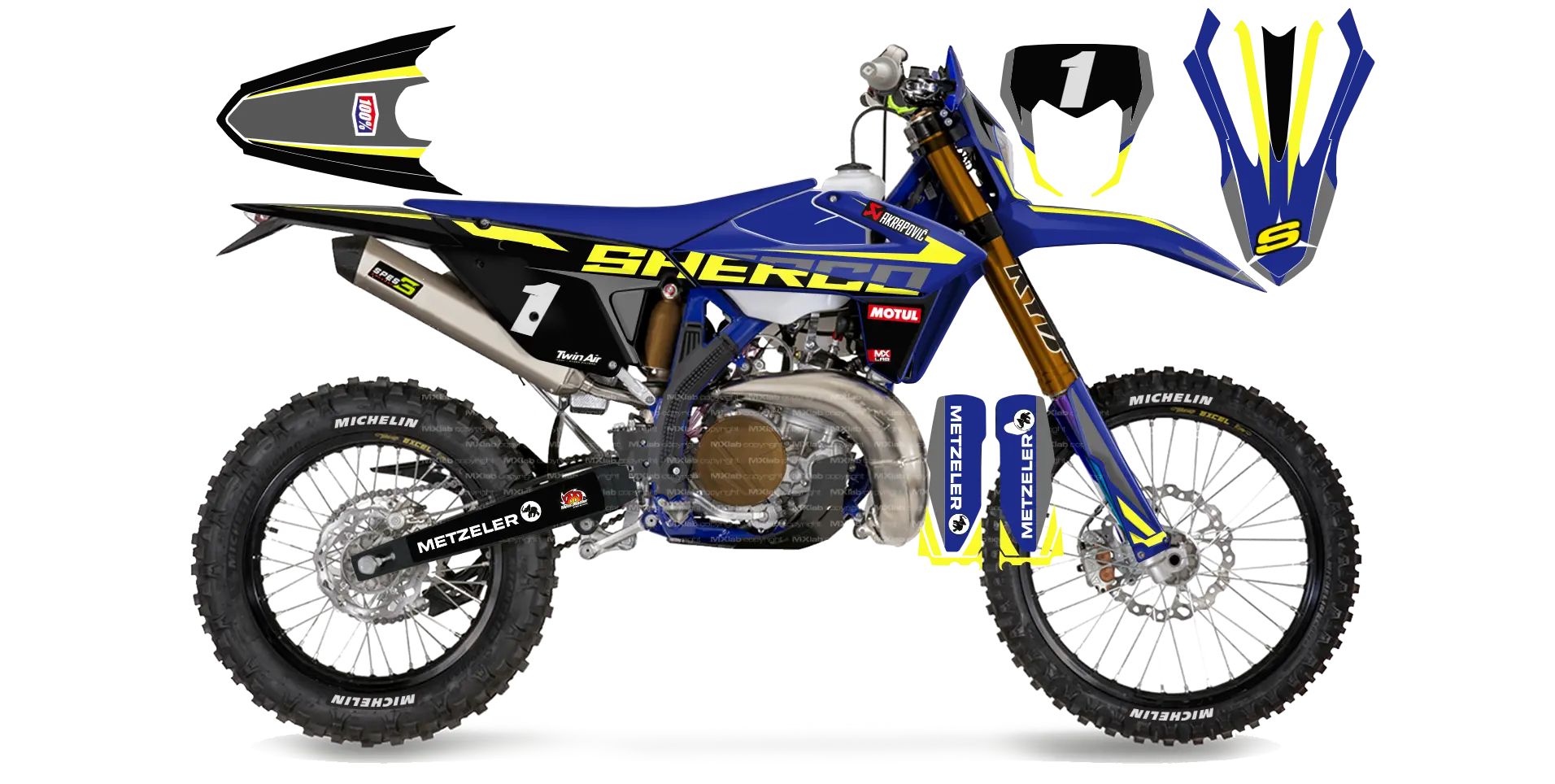 Kit déco Enduron Sherco - LAB1 BLACK