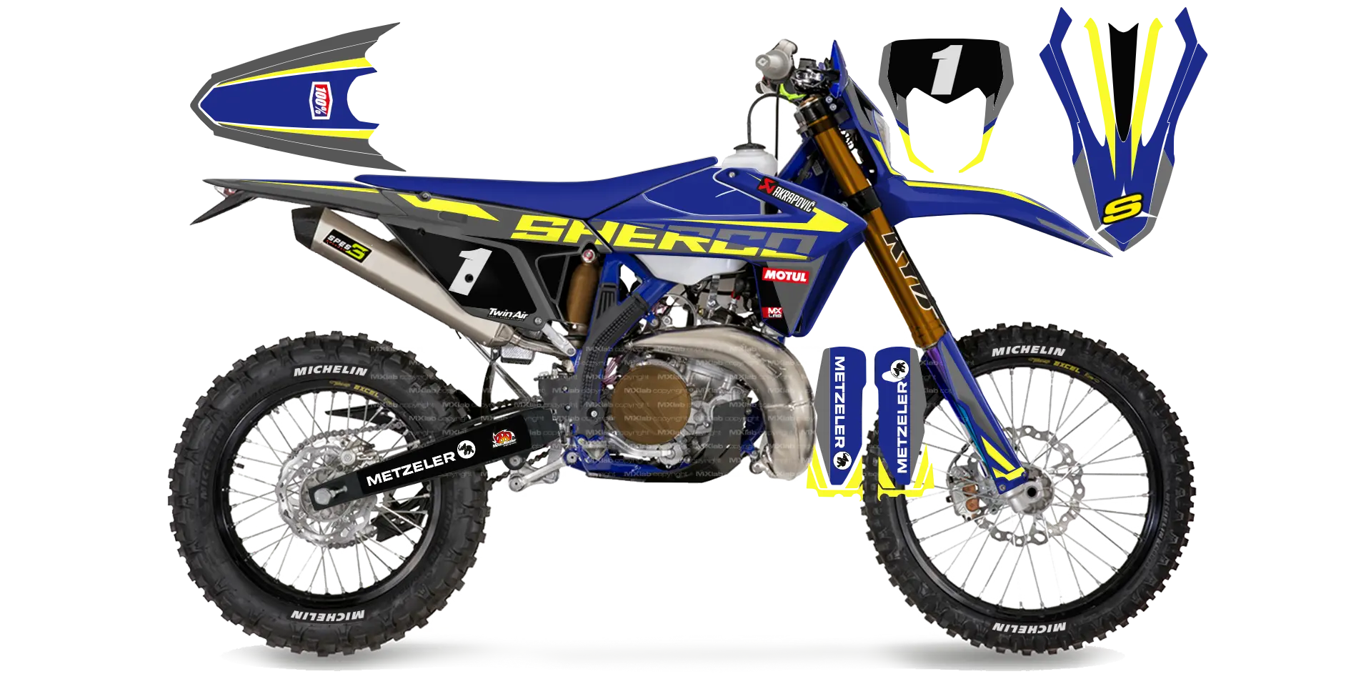 Kit déco Sherco LAB1 - Enduro personnalisable