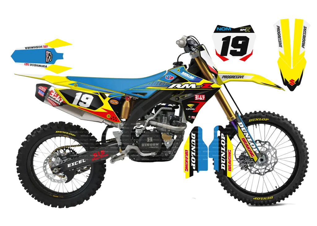 Kit déco Suzuki RMZ LAB1 - Motocross & Enduro personnalisable