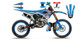 Kit déco TM LAB1 BLUE - Motocross & Enduro personnalisable
