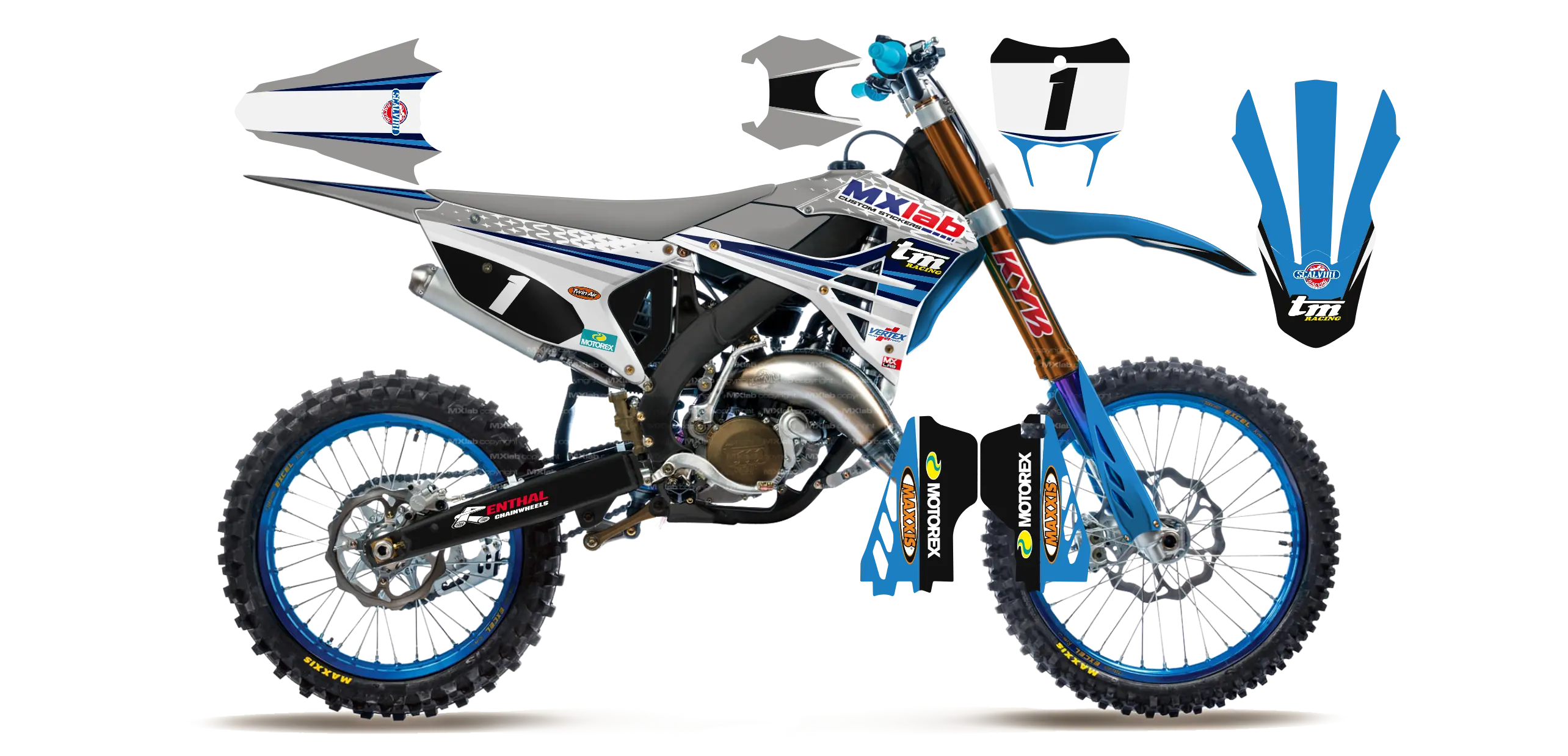 Kit déco TM LAB1 - Motocross & Enduro personnalisable