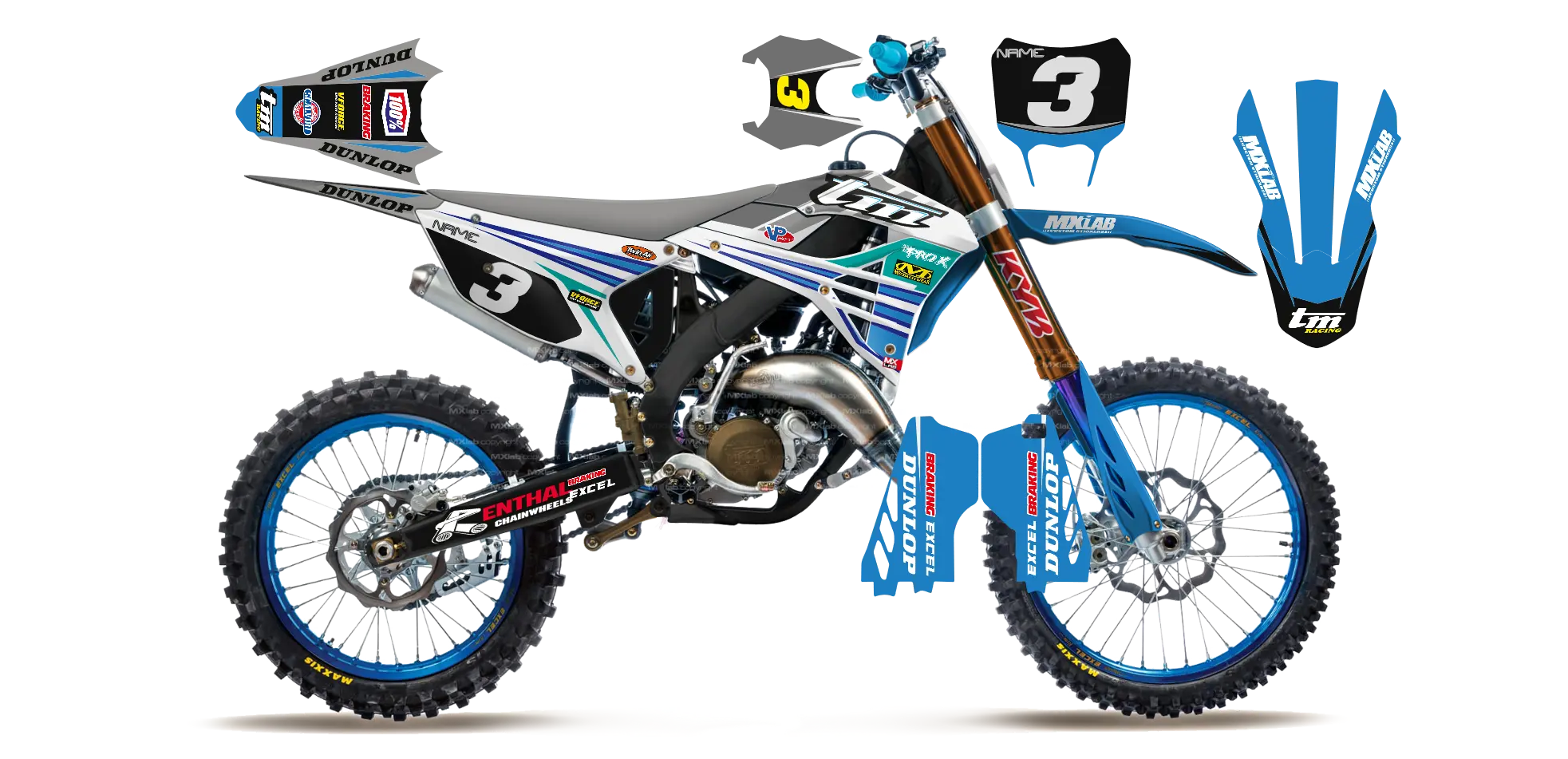 Kit déco TM LAB3 - Motocross & Enduro personnalisable