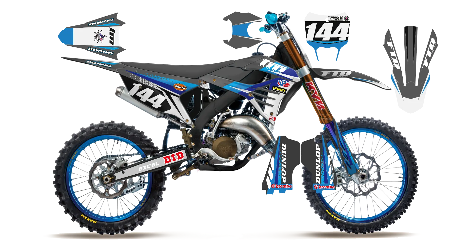 Kit déco TM LAB4 - Motocross & Enduro personnalisable