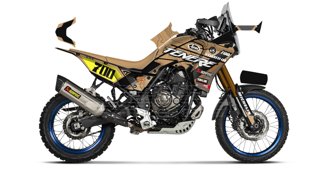 Kit déco Yamaha Ténéré 700 LAB1 SAND - Trail personnalisable