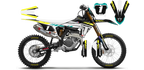 Kit déco Triumph LAB1 WHITE - Motocross & Enduro personnalisable