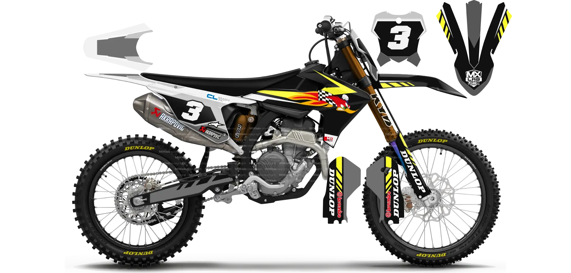 Kit déco compatible Triumph TF – LAB3