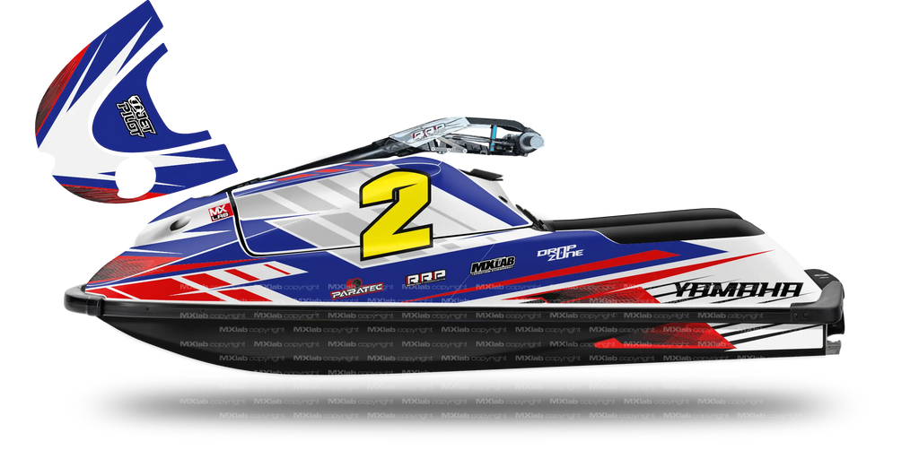 Kit déco Yamaha SuperJet 700 - LAB2 WHITE Yamaha