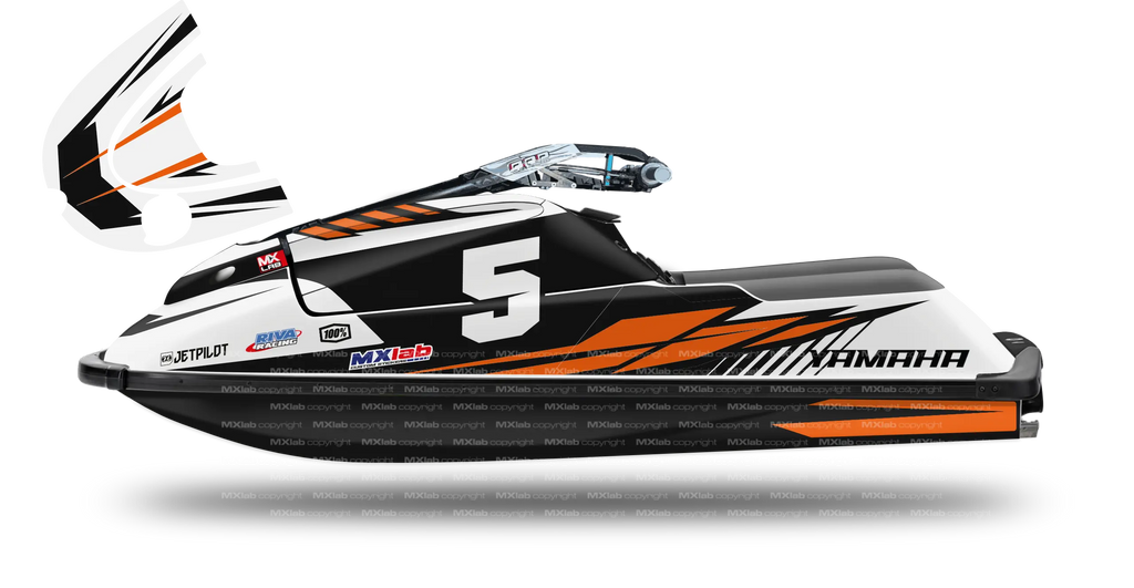 Kit déco Yamaha SuperJet 700 - LAB5 ORANGE Yamaha