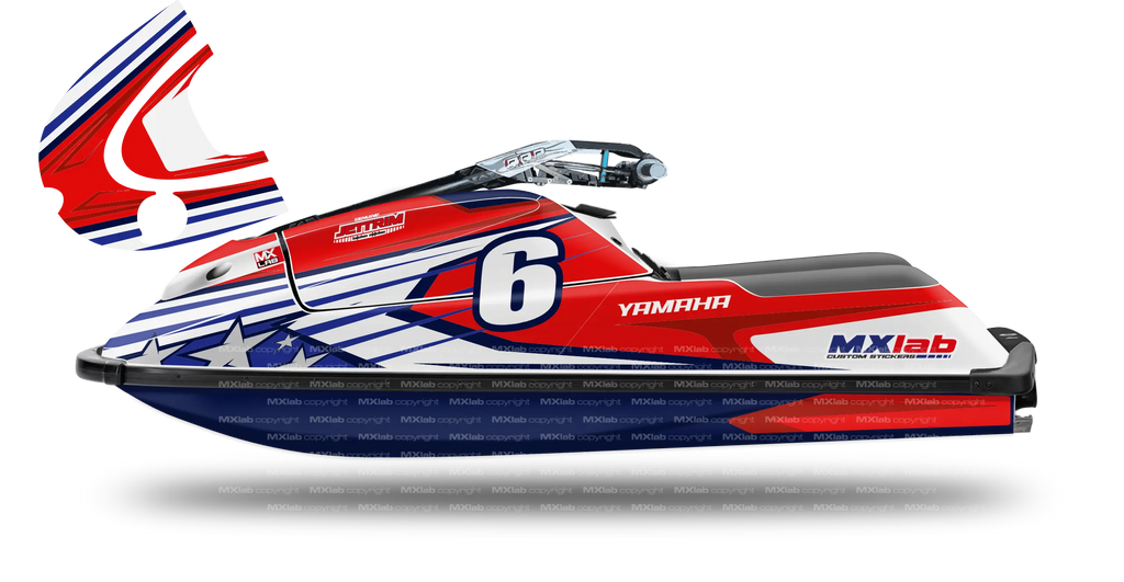 Kit déco Yamaha SuperJet 700 - LAB6 RED Yamaha