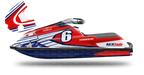 Kit déco Yamaha SuperJet 700 - LAB6 RED Yamaha