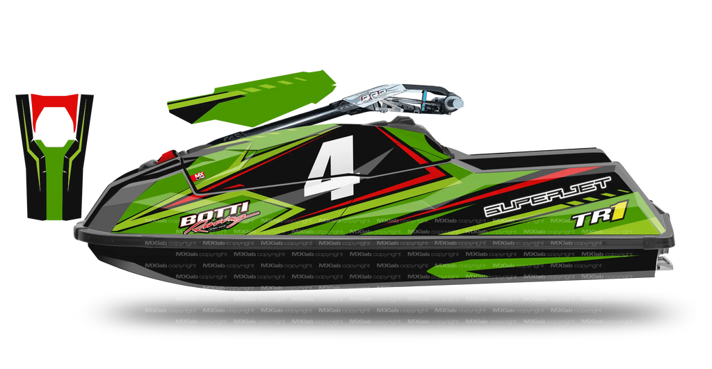 Kit déco Yamaha SuperJet TR1 - LAB4 GREEN Yamaha