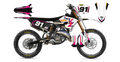 Kit déco Yamaha YZ Retro BLACK - Motocross & Enduro personnalisable