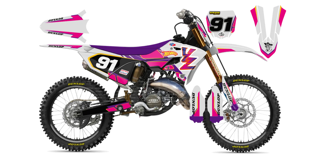 Kit déco Yamaha YZ Retro - Motocross & Enduro personnalisable