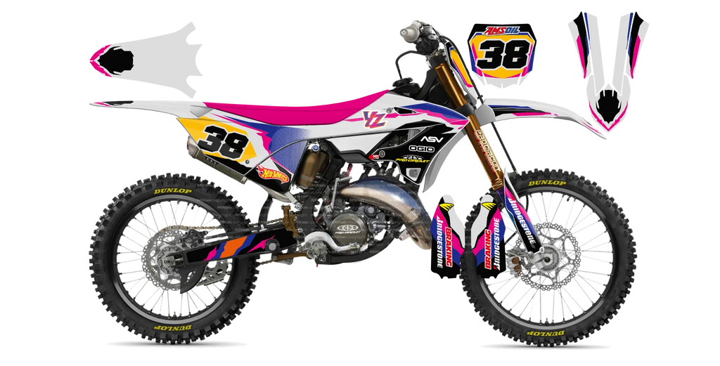 Kit déco Yamaha YZ Vintage - Motocross & Enduro personnalisable