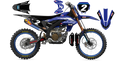 Kit déco Yamaha YZF LAB2 BLACK - Motocross & Enduro personnalisable