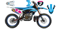 Kit déco Yamaha YZF LAB2 LIGHT BLUE - Motocross & Enduro personnalisable