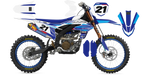 Kit déco Yamaha YZF LAB3 BLUE - Motocross & Enduro personnalisable