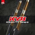 Kit déco fourche KYB - 43mm T7 (Ténéré 700) style Usine Kayaba