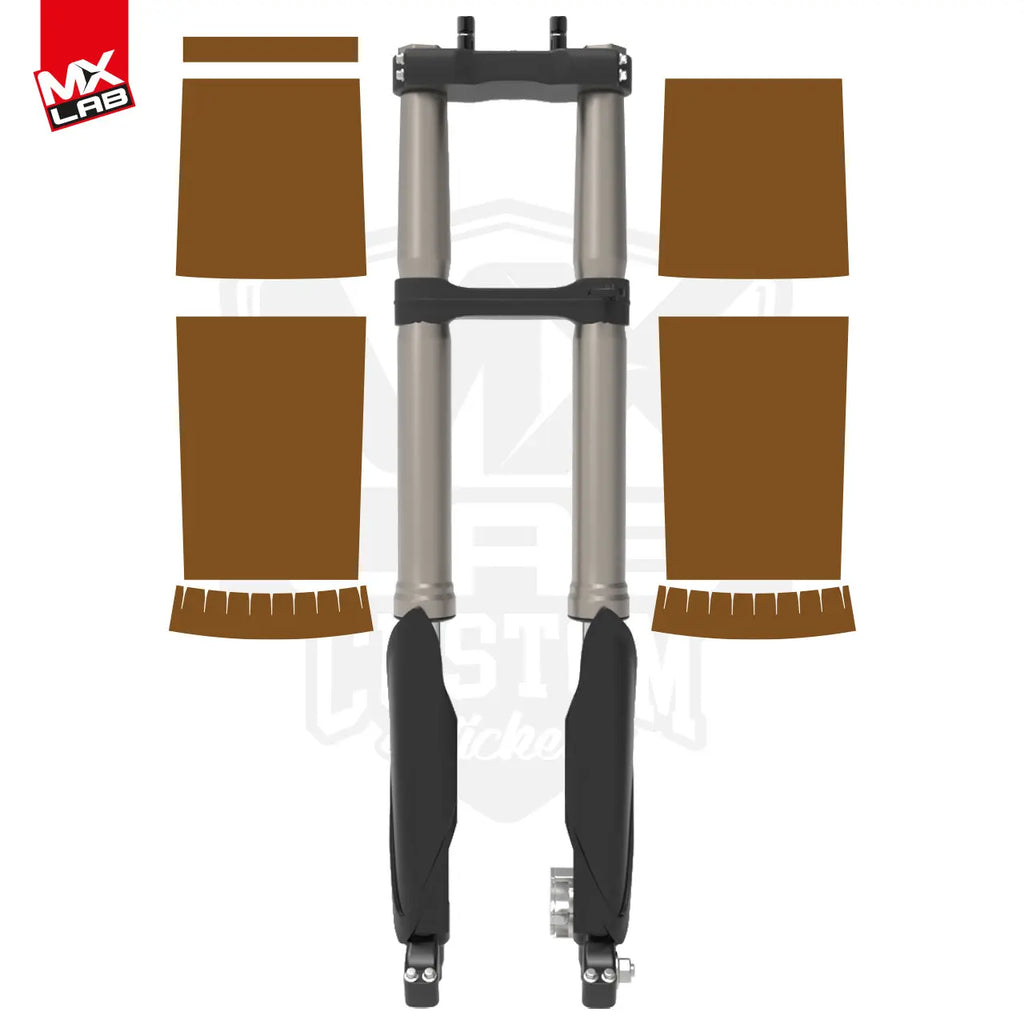 Kit déco fourche KYB - 43mm T7 (Ténéré 700) style Usine Kayaba