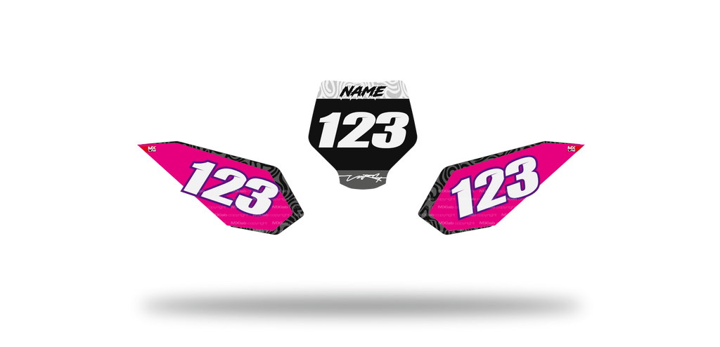 Fonds de plaque Stark VARG LAB1 PINK - Motocross & Enduro personnalisable