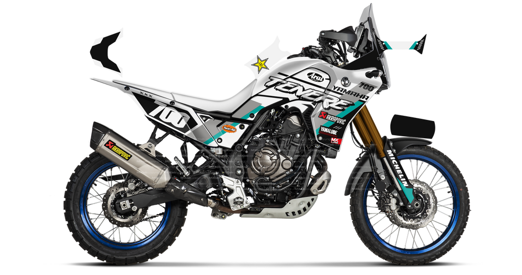 Kit déco Yamaha Ténéré 700 LAB1 WHITE - Trail personnalisable