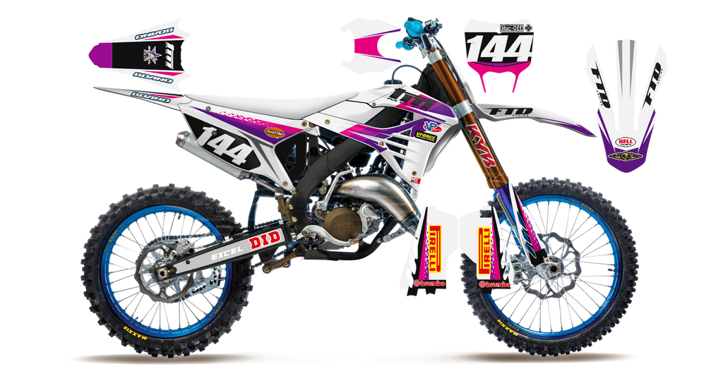 Kit déco TM LAB4 PINK - Motocross & Enduro personnalisable