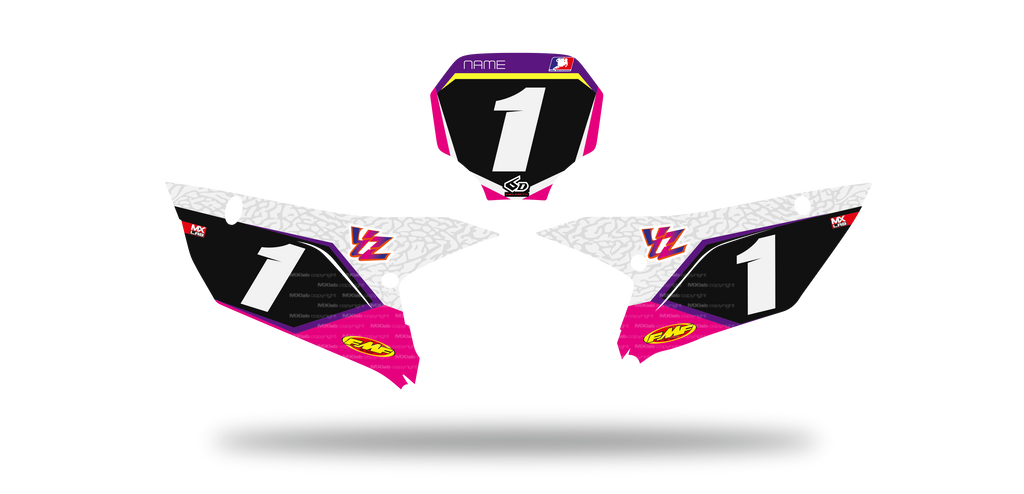 Yamaha YZF Number Boards – LAB1 PINK